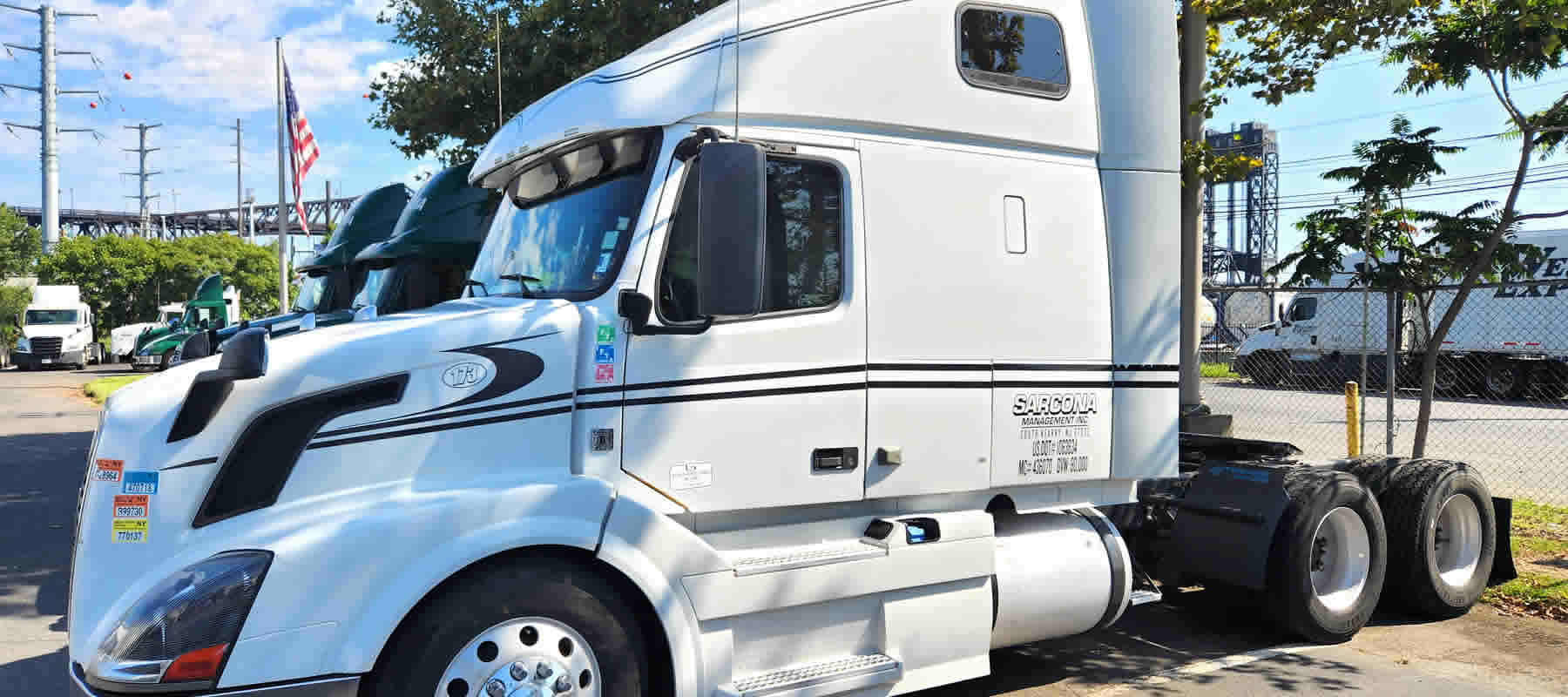 Sarcona Management, Inc. hauls freight and products.